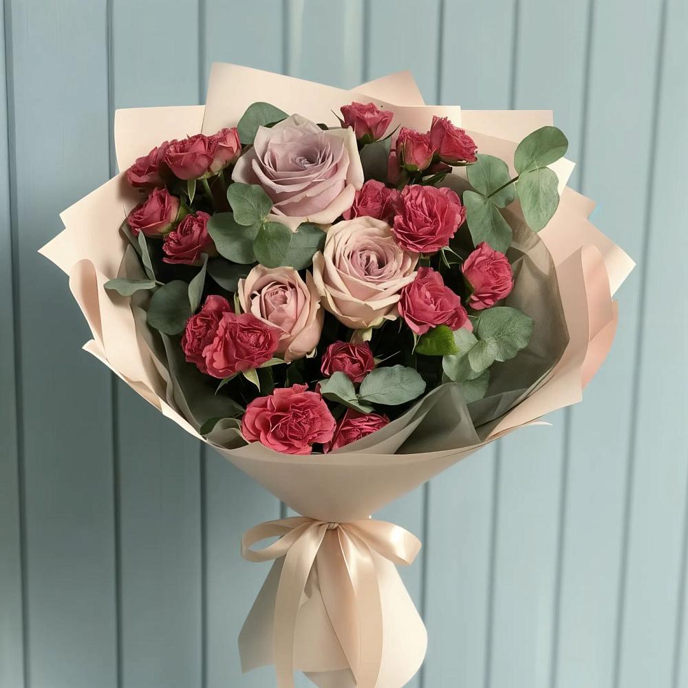Букет цветов из: Гвоздики и Розы в Развилке