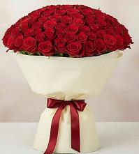 Букет 101 Красная роза Милано в Развилке