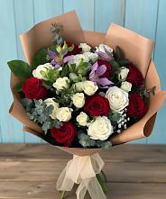 Букет цветов из:  Розы и Альстромерии в Развилке