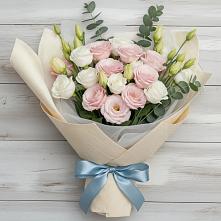 Букет цветов из:  Лизиантусы #REPLACE_PRED# Развилке