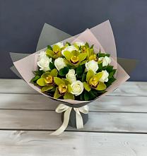 Букет цветов из:  Орхидеи и Розы в Развилке