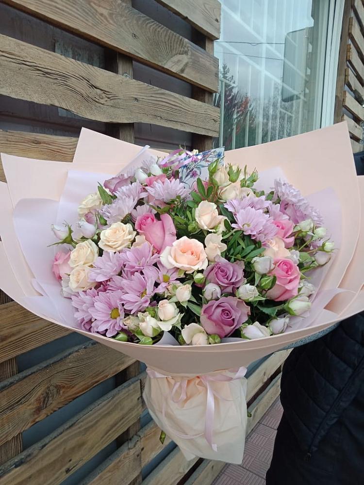 Букет цветов из: Розы и Хризантемы в Развилке