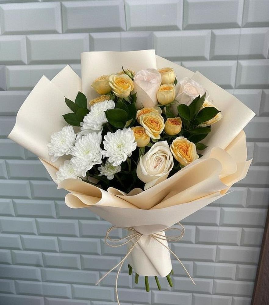 Букет цветов из: Розы и Хризантемы в Развилке