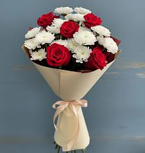 Букет цветов из:  Розы и Хризантемы в Развилке
