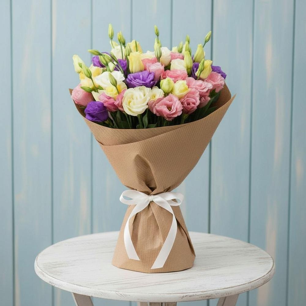 Букет цветов из: Лизиантусы в Развилке