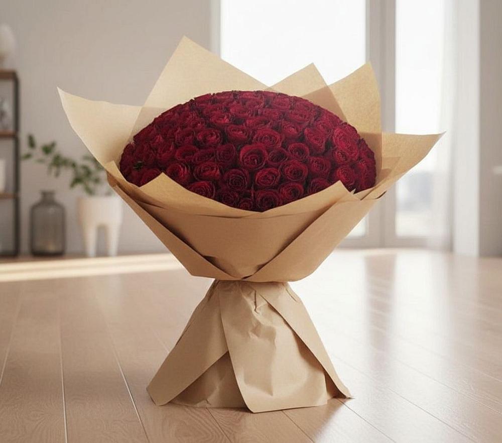 Букет 101 Красная роза в Развилке