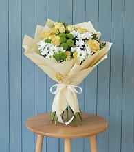 Букет цветов из:  Хризантемы и Розы в Развилке