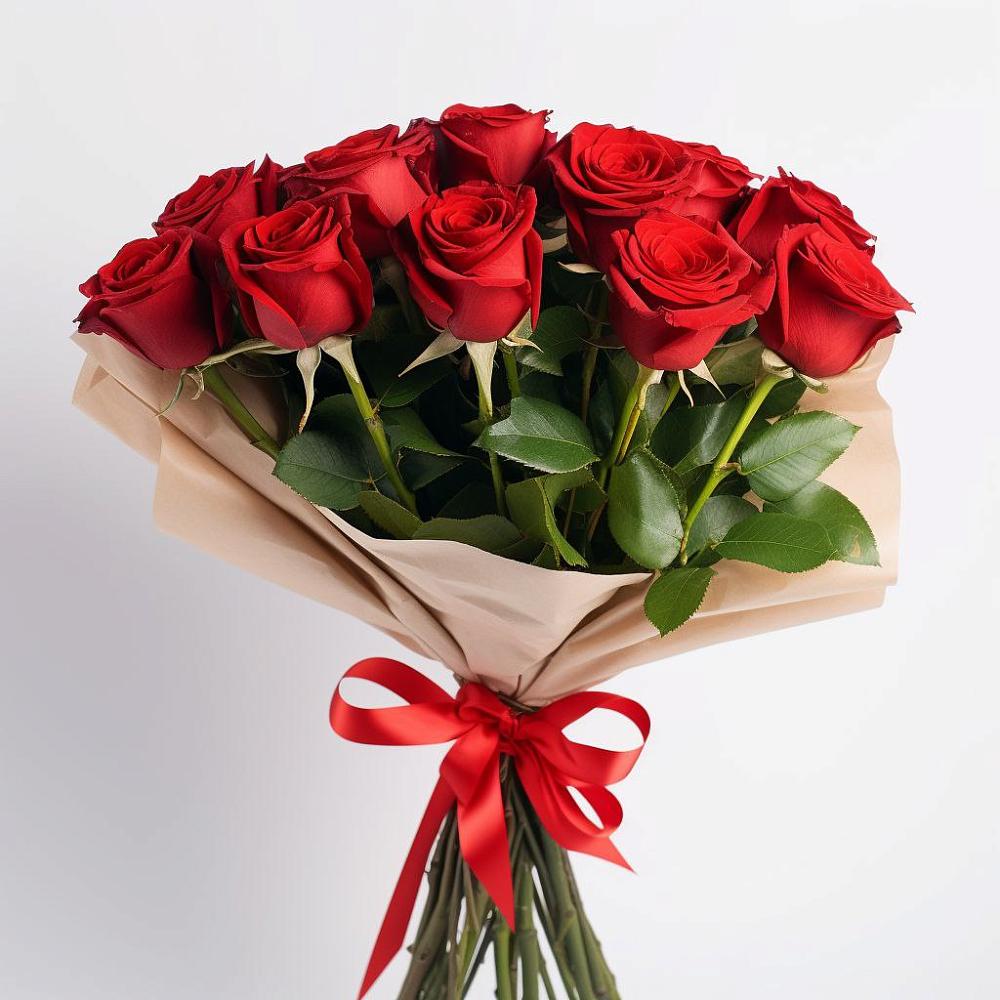 Букет 11 Красных роз Эдлесс Лав в Развилке