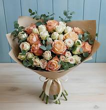 Букет цветов из:  Альстромерии и Розы в Развилке