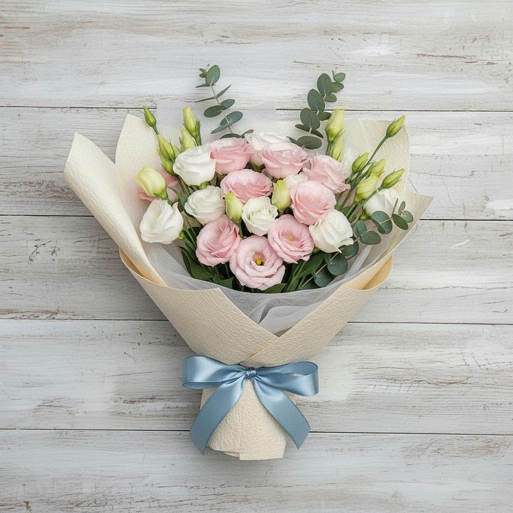 Букет цветов из: Лизиантусы в Развилке